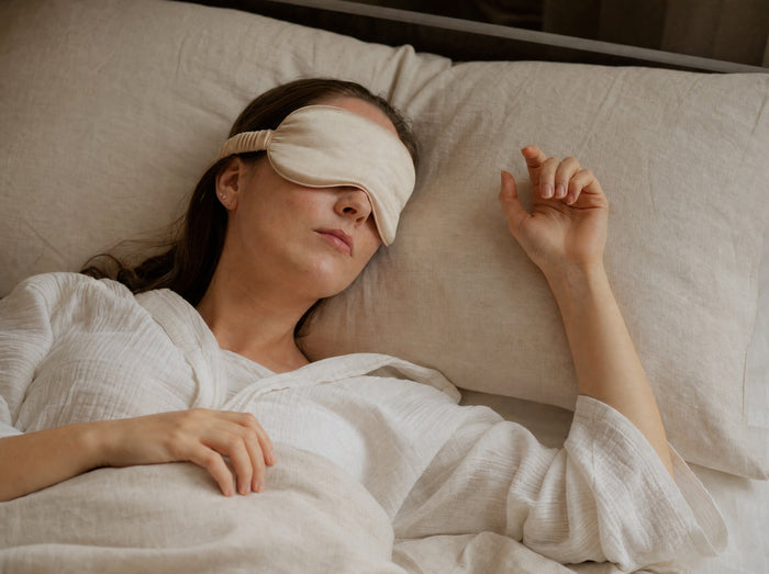 Masque de sommeil en soie