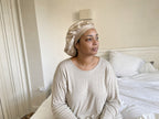 Bonnet de nuit en satin